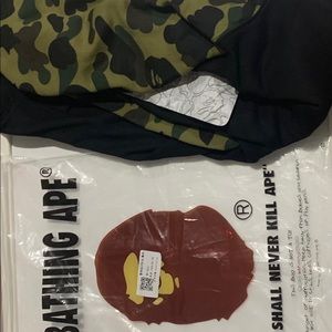 Bape zip up sweater